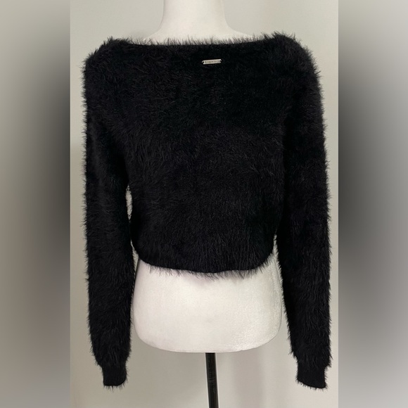 Fabletics Black Cropped Cardigan Sweater - Picture 5 of 7